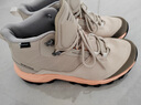 迪卡儂徒步鞋女戶(hù)外休閑登山鞋女防滑防水透氣春秋中幫 MH500 淺白堊灰 38 曬單實(shí)拍圖