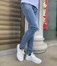花花公子（PLAYBOY）牛仔褲男春夏款新款潮流休閑修身小腳褲子男士商務(wù)時(shí)尚百搭長(cháng)褲男 淺藍6602 31 曬單實(shí)拍圖