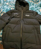 FILA 斐樂(lè )男裝羽絨服冬季保暖連帽運動(dòng)休閑加厚外套開(kāi)衫上衣 正黑色-BK L 175/96A/L 曬單實(shí)拍圖