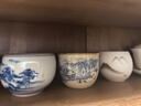 蘇氏陶瓷（SUSHI CERAMICS）手繪個(gè)人功夫茶杯國潮風(fēng)主人杯品茗杯工藝師荷花山水款禮盒J0522 曬單實(shí)拍圖
