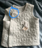 婧麒（JOYNCLEON）嬰兒馬甲外穿純夾棉新生兒寶寶坎肩背心秋冬保暖防涼 Jwc200826 曬單實(shí)拍圖