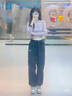 UR2025秋季新款女裝時尚休閑簡約基礎(chǔ)修身T恤UYB450010# 花灰 S 曬單實拍圖
