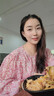 世希大碼300斤胖妹妹法式粉色雪紡碎花泡泡袖襯衫女夏裝甜美減齡上衣2 粉色 4XL 250-300斤 曬單實(shí)拍圖