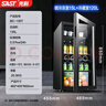 先科（SAST）冰吧冷藏柜 歐式恒溫紅酒柜酒店家用電冰箱迷你小型單門(mén)辦公室電競保鮮展示留樣茶葉飲料藥品柜 135升 黑膽（冷藏+微冷凍+藍光燈+帶鎖） 曬單實(shí)拍圖