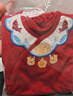 優(yōu)奇新生兒衣服紅色嬰兒滿(mǎn)月百天和尚服寶寶0-3月純棉綁帶哈衣a類(lèi) 曬單實(shí)拍圖