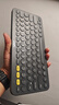 羅技（Logitech）時(shí)尚系列 K380 鍵盤(pán) 藍牙辦公鍵盤(pán) 無(wú)線(xiàn)鍵盤(pán) 女友 便攜超薄鍵盤(pán) 筆記本鍵盤(pán) 黑灰色 曬單實(shí)拍圖