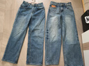 MO&Co.牛仔褲春洗磨棉質(zhì)手磨貓須精裁高腰闊腿褲M(mǎn)BE1JEN010 牛仔藍色 S 曬單實(shí)拍圖