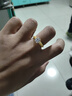中鑫珠寶人生一克拉黃金鉆戒足金鑲嵌鋯石蕾絲公主戒指求婚結婚女戒 金重4.14克（14圈號） 曬單實(shí)拍圖