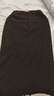 初語(yǔ)氣質(zhì)松緊腰西裝裙女2025新款通勤風(fēng)半身裙簡(jiǎn)約中長(cháng)裙 黑色  S  曬單實(shí)拍圖