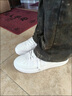 特步男鞋運動(dòng)鞋空軍一號情侶板鞋百搭休閑鞋時(shí)尚耐磨防滑運動(dòng)鞋潮板鞋 新白色【男款新版】 43 曬單實(shí)拍圖