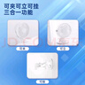 得力（deli）USB桌面風(fēng)扇迷你輕音小電扇家用臥室學(xué)生宿舍辦公室臺(tái)式桌面扇臺(tái)夾扇 白 曬單實(shí)拍圖