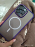 藍妮子 適用蘋(píng)果14手機殼iPhone14promax保護套磁吸 蘋(píng)果14pro手機殼全包磨砂男女款 暗紫色【精孔鏡頭版】金屬鏡頭圈丨強力磁吸丨膚感磨砂 蘋(píng)果14ProMax【三攝-6.7英寸】 曬單實(shí)拍圖