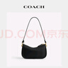 蔻馳（COACH）女士WAVERLY手袋單肩包搭扣潮流可拆卸肩帶手提包女包 B4/黑色 曬單實(shí)拍圖