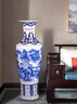 晟煦景德鎮陶瓷落地大花瓶書(shū)房中式客廳酒店公司開(kāi)業(yè)送禮喬遷新房擺件 手繪青花瓷山水圖大花瓶單 100cm 曬單實(shí)拍圖