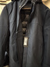 雅戈爾（YOUNGOR）羽絨服男連帽羽絨服聚酯纖維面料鵝絨填充保暖舒適 藏青VLYD419889FTA XL 180/100A 曬單實(shí)拍圖