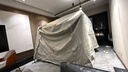 牧高笛（MOBIGARDEN）假日山居5.9帳篷 戶(hù)外露營(yíng)自動(dòng)速開(kāi)黑膠帳篷 NX23661011 晨霧白 曬單實(shí)拍圖
