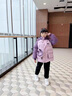木木屋（mumuwu）品牌童裝庫(kù)洛米女童棉服冬季兒童外套加厚保暖小女孩棉衣保暖冬裝 紫色 110 適合100-110cm年齡4-5歲 曬單實(shí)拍圖