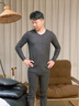 Charm Kendo德絨不臃腫保暖內衣男士秋衣秋褲套裝加絨加厚恒溫發(fā)熱保暖套裝 深灰【德絨V領(lǐng)修身加厚款】 XL 送老公送男友 (120-140斤) 曬單實(shí)拍圖