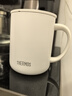 膳魔師（THERMOS） 不銹鋼時(shí)尚簡(jiǎn)約帶蓋牛奶咖啡杯辦公水杯把手杯可團購定制刻字JDG TCDG-451-白色 440ml 曬單實(shí)拍圖