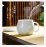 昌南茶杯 影青陶瓷景德鎮茶水分離茶具過(guò)濾帶蓋辦公泡茶杯 節節高升 曬單實(shí)拍圖