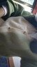 百圖betu女裝秋季新款曠野美拉德拼色設(shè)計V領(lǐng)長袖開衫女2409T36 綠色 L 曬單實拍圖