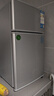 奧克斯小冰箱家用小型迷你冷藏冷凍兩用出租房宿舍用節能省電寢室辦公室電冰箱 【熱賣(mài)款 升級凈化去味】22A126DW銀 曬單實(shí)拍圖