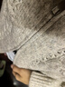 茵曼（INMAN）茵曼通勤高領(lǐng)鏤空麻花毛衣2025冬女裝新款針織開(kāi)衫外套 淺灰色 XL 曬單實(shí)拍圖