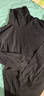 皮爾卡丹（pierre cardin）純棉高領(lǐng)打底衫女2024秋冬新款女裝修身堆堆領(lǐng)內搭長(cháng)袖t恤上衣女 黑色 純棉長(cháng)袖T恤 XL 115-130斤 曬單實(shí)拍圖