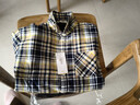巴拉巴拉童裝男童襯衫長(cháng)袖中大童格子印花襯衣秋冬加絨上衣潮 曬單實(shí)拍圖