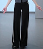 艾諾絲雅詩(shī)【商場(chǎng)同款】2025秋季新品百搭高腰休閑褲闊腿針織褲女40823175 黑色 S 曬單實(shí)拍圖