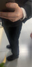 京東京造西褲男休閑褲直筒抗皺加絨西裝裝男士褲子禮物 黑33 曬單實(shí)拍圖