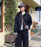 AEMAPE大牌女裝牛仔外套女2025春秋新款小個子高端輕奢洋氣休閑夾克上衣 牛仔黑 M 85~100斤 曬單實拍圖