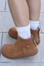 ZHR短靴女圓頭厚底復古加絨勃肯踝靴軟底百搭休閑女靴 EH220B駝色37 曬單實(shí)拍圖