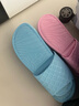 果洛菲（GUOLUOFEI）旅行出差可折疊便攜超輕拖鞋酒店夏季女浴室拖男 淺藍44-45 曬單實(shí)拍圖