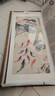 佐羅曼九魚(yú)圖新中式玄關(guān)裝飾畫(huà)荷花國畫(huà)年年有余客廳入戶(hù)走廊過(guò)道壁掛畫(huà) A蓮年有余 80×160【晶瓷】常規款 曬單實(shí)拍圖