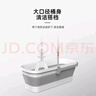 索邦折疊水桶12L家用拖地大容量加厚清潔桶方形拖把拖布加大折疊桶M32 曬單實(shí)拍圖