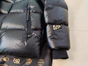 高梵黑金鵝絨服先鋒4.0六格男女同款中長(cháng)款羽絨服 黑色 M 曬單實(shí)拍圖