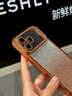 鯨咖2025新款適用蘋果17promax手機殼星宇橙閃粉水鉆iphone17air輕奢17pro簡約透明ip17硅膠軟殼pm女款 【星宇橙】閃鉆邊框+閃粉卡-自帶鏡頭膜 iPhone 17 Pro M 曬單實拍圖