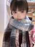 趣木也2025新款格子圍巾女秋冬學(xué)生韓系氛圍感百搭加厚披肩保暖情侶圍脖 四色拉毛格-粉色 曬單實(shí)拍圖