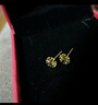 中國黃金（CHINA GOLD）小雪花黃金耳釘女生新款足金耳針首飾品中秋節生日禮物送女友老婆 【今/次日達】雪花耳釘【一對】約0.5g 曬單實(shí)拍圖