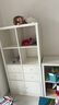 宜家（IKEA）卡萊克家用收納柜客廳書(shū)架置物架抽屜柜多層儲物柜格子柜 白色擱架單元帶4個(gè)插件 曬單實(shí)拍圖