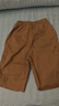 左西男童工裝短褲夏季2025新款休閑款兒童五分褲夏季中褲 卡其色 160 曬單實(shí)拍圖