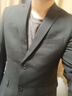 羅蒙西服套裝男士修身職業(yè)正裝西裝套裝商務(wù)伴郎服新郎服結婚禮服男裝 曬單實(shí)拍圖