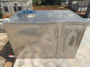 儲水箱304不銹鋼長(cháng)方形加厚組合式定制保溫地埋蓄水池消防水池 1.5噸(長(cháng)1M＊寬0.75M＊高2.18M) 曬單實(shí)拍圖