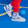 adidas男嬰童FORUM魔術(shù)貼低幫學(xué)步鞋小白鞋阿迪達(dá)斯官方三葉草 白/藍(lán) 25 (145mm) 曬單實(shí)拍圖