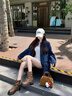 卓詩尼厚底靴子短靴女2025新款秋冬復(fù)古單靴馬丁靴褶皺褲管靴西部牛仔靴 黃棕色-單里 37 曬單實(shí)拍圖