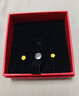 周六福足金999朱槿花黃金耳釘耳飾女生日禮物計價(jià)A0910969 約0.82g 一對 曬單實(shí)拍圖