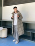 高梵楊冪同款黑金鵝絨服機能5.0八格2025新款城市戶(hù)外加厚男士羽絨服 松石綠 L 曬單實(shí)拍圖