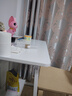 悠樂(lè )美家具 YOU LEMEI電腦桌臺式書(shū)桌家用臥室學(xué)習桌小戶(hù)型租房寫(xiě)字桌工作臺轉角化妝桌 白色長(cháng)80寬50高75cm 曬單實(shí)拍圖
