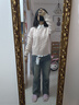 森馬（Semir）森柔毛衫|商場(chǎng)同款毛衣女圓領(lǐng)純色2024冬季絞花上衣101724107014 曬單實(shí)拍圖
